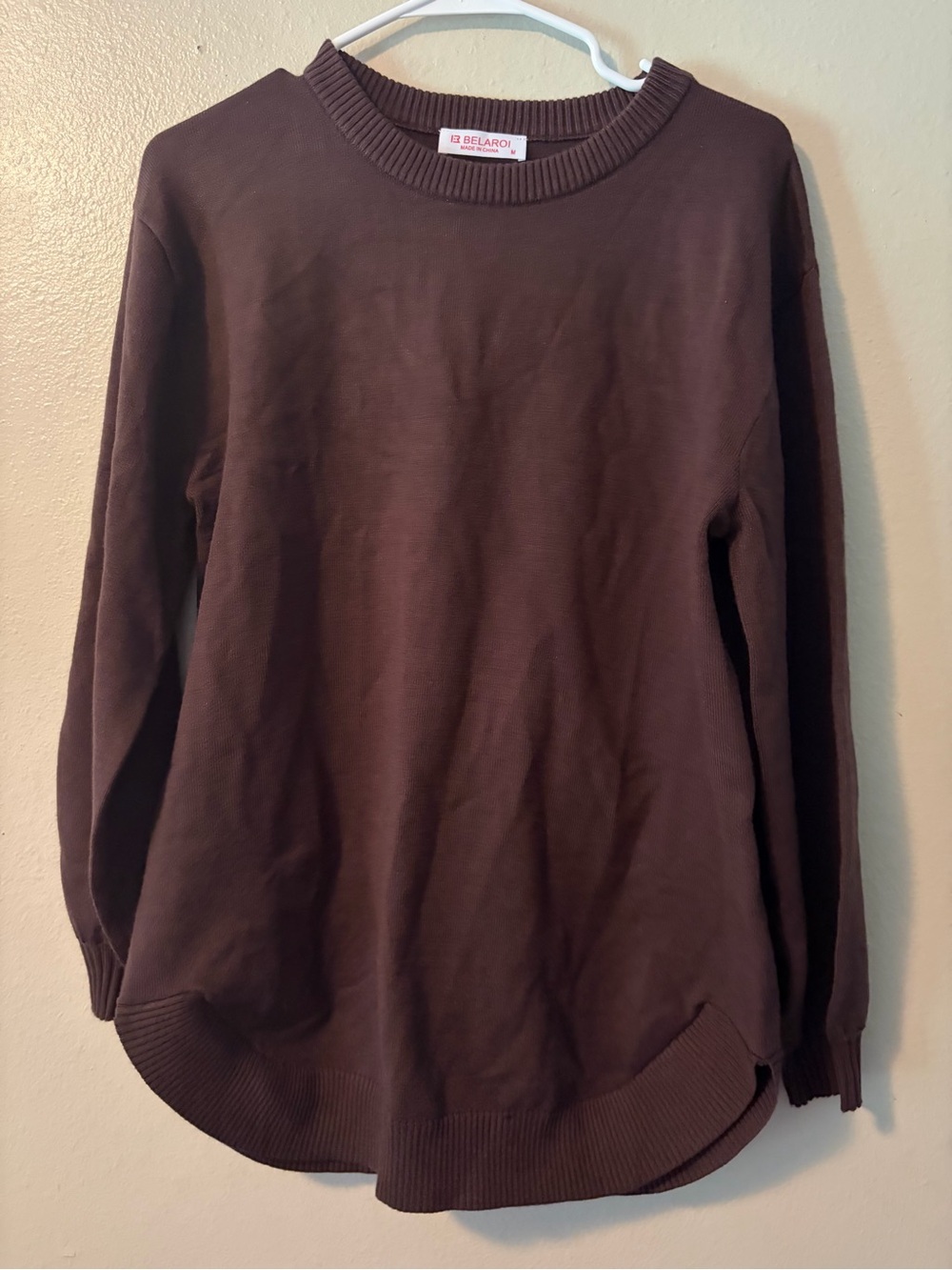 Women’s Brown Crewneck Sweater